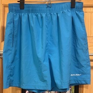 Baleaf Men’s Sky Blue Active Shorts lightweight Sz L Vintage Black